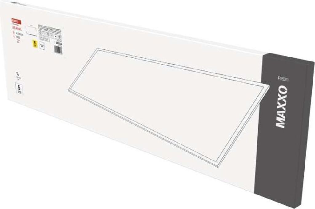 LED-Panel MAXXO 30×120, quadratisch, weiß eingebaut, 36W neutral b.