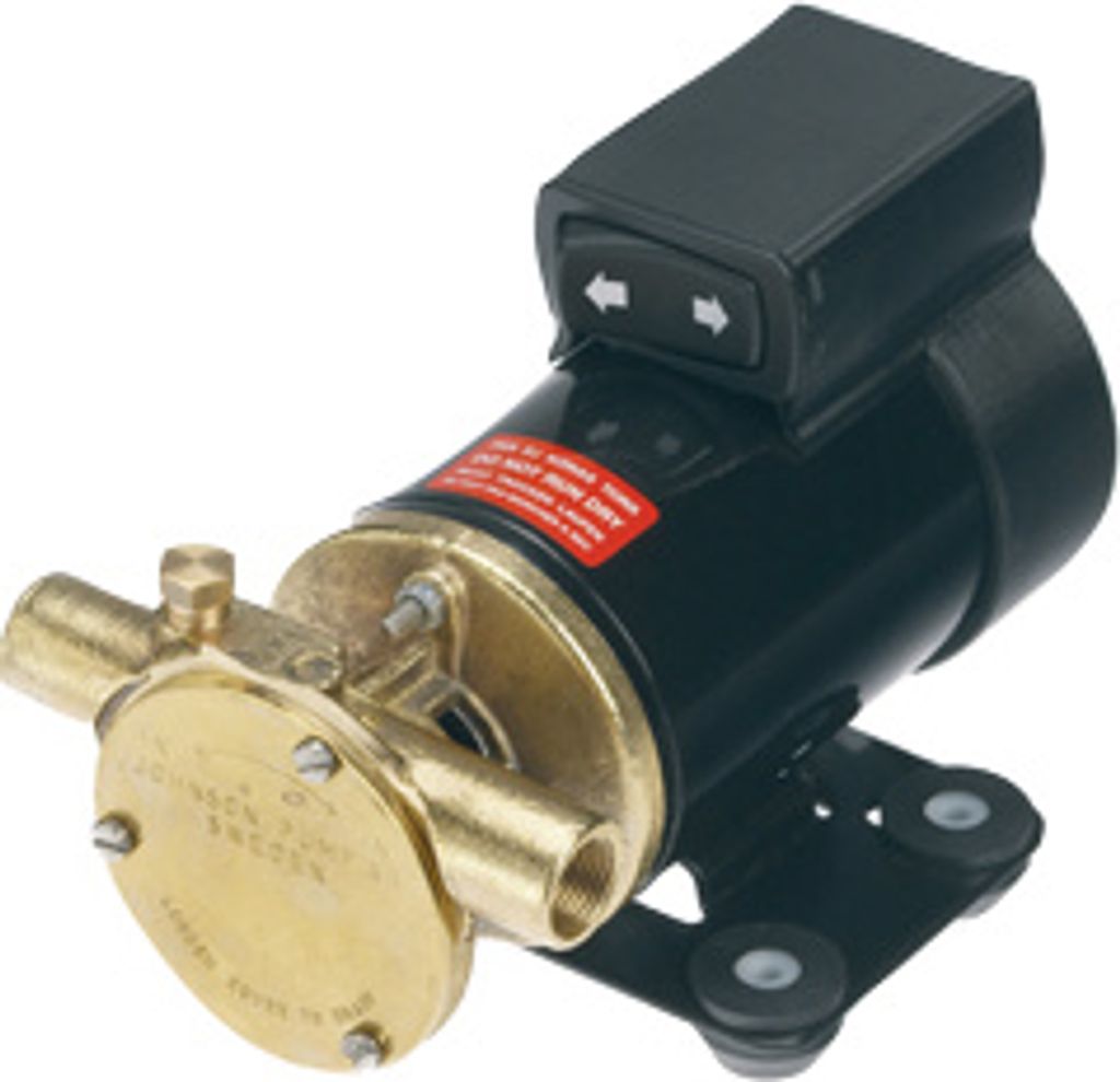 Johnson Pump Selbstansaugende Ölwechselpumpe F3b-19, 24v, 21l/Min, 3/8" Bsp, Mit Umkehrbarem Schalter