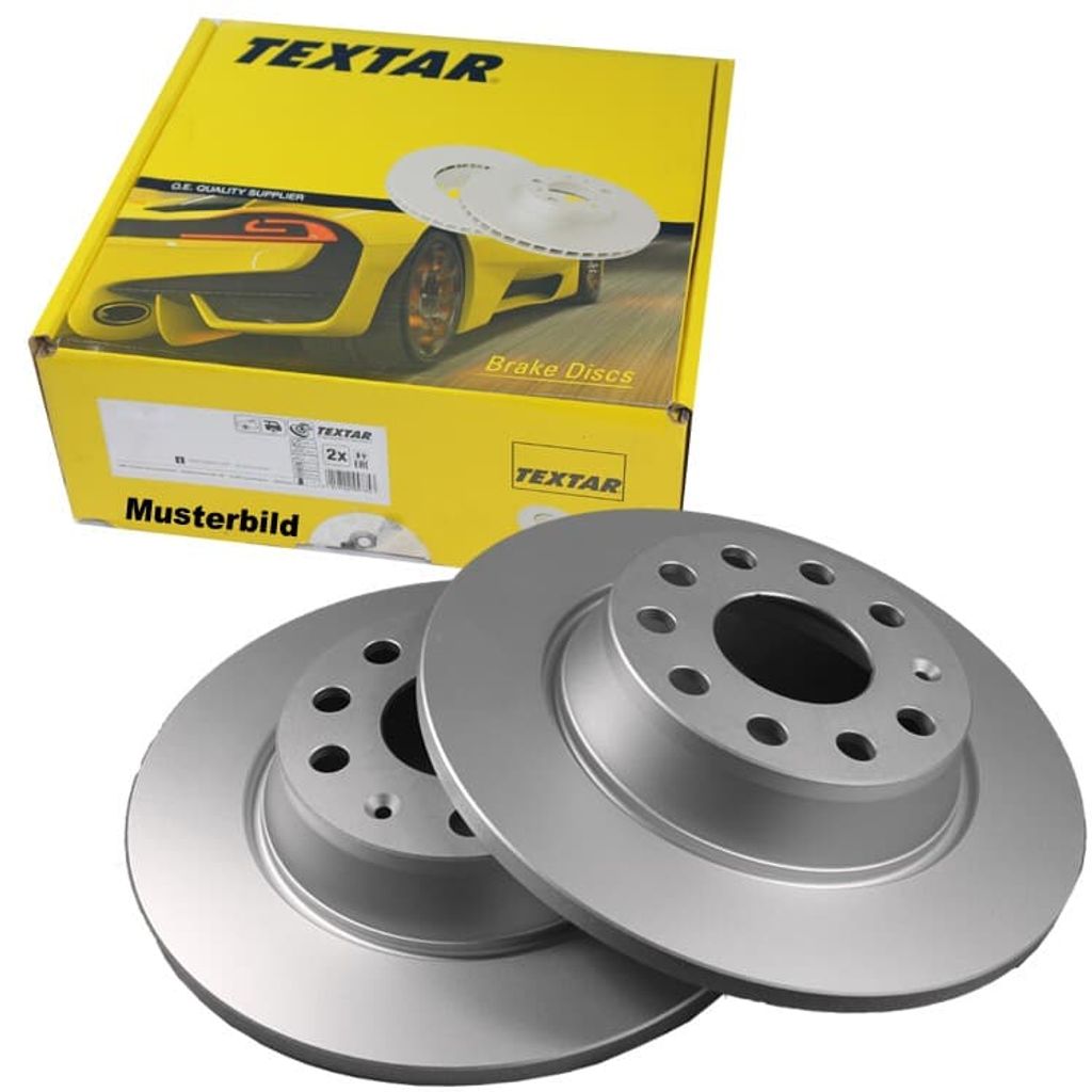 2 Textar Bremsscheiben 280mm hinten für VW Transporter T4
