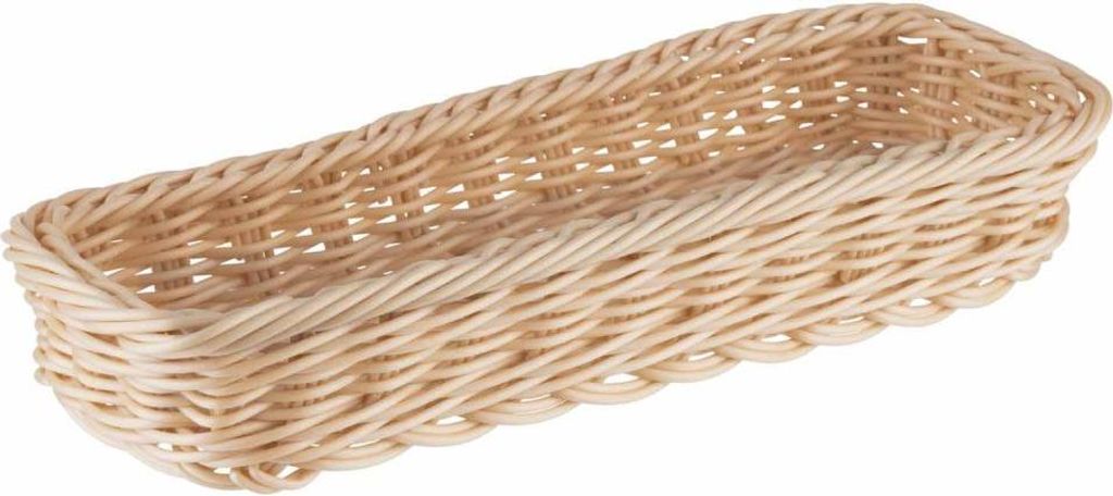 APS 40131 Besteckkorb ECONOMIC, 27 x 10 cm, Höhe 4,5 cm, Polypropylen, beige