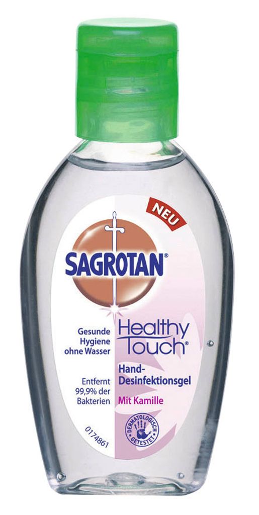Sagrotan Hand Desinfektionsgel mit Kamille für Unterwegs Produktbild 