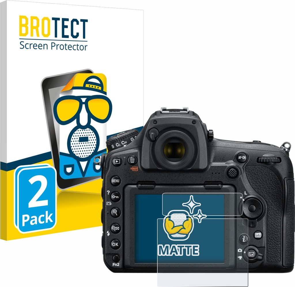 2x BROTECT Schutzfolie für Nikon D850 Displayschutz Displayschutzfolie Folie Matt Entspiegelungsfolie