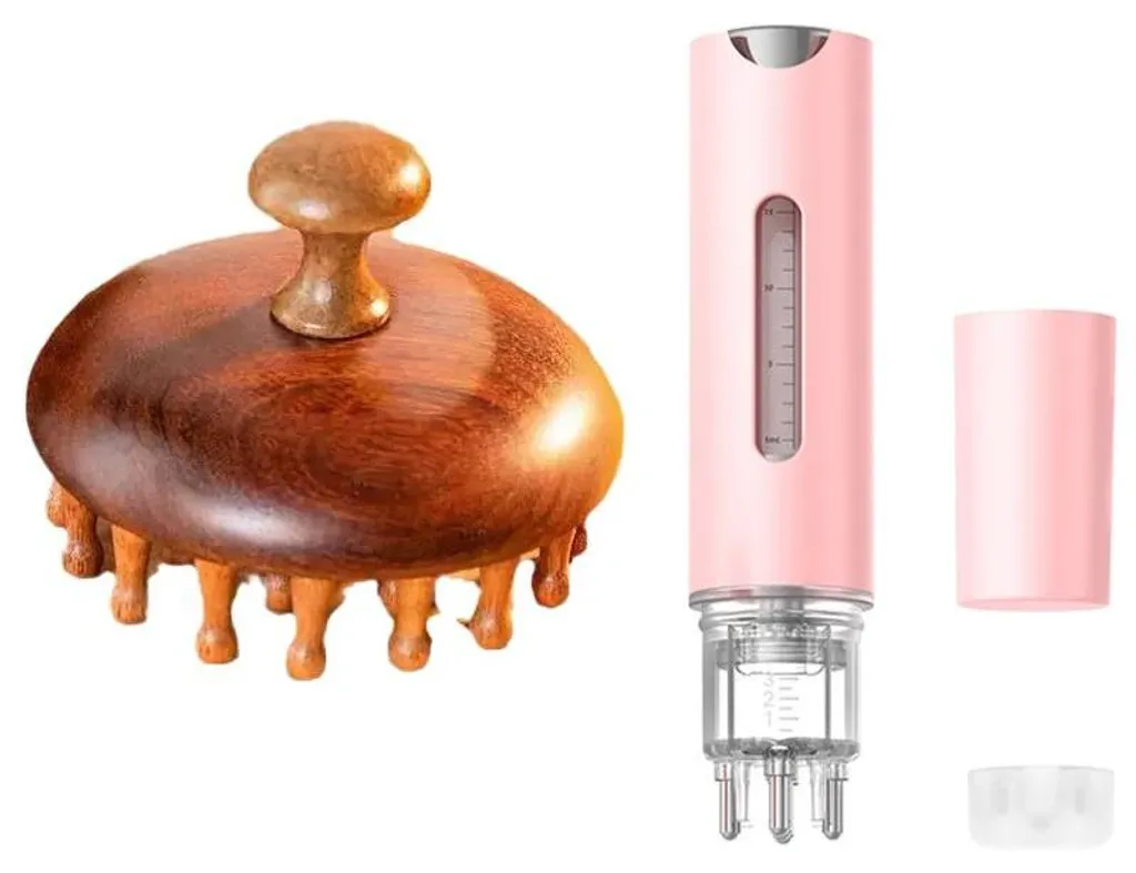 Peigne long manche contre douleurs d'épaules et massage crânien - 2 pcs