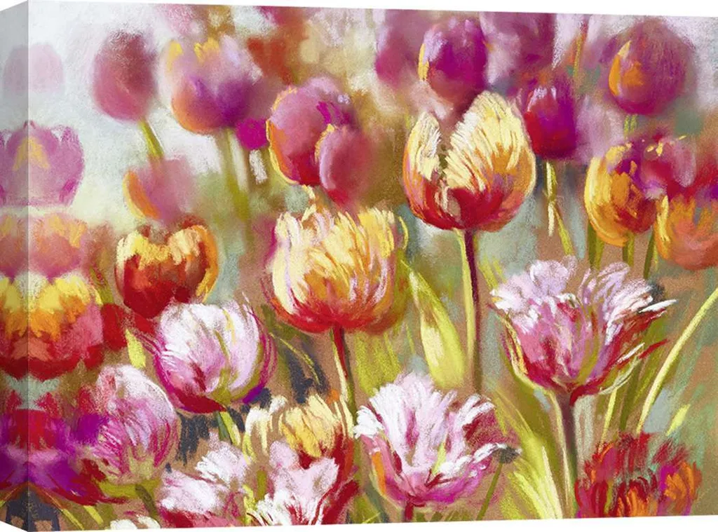 Tableau toile Tulipes Nel Whatmore My oh My - Décoration murale 100x70 cm