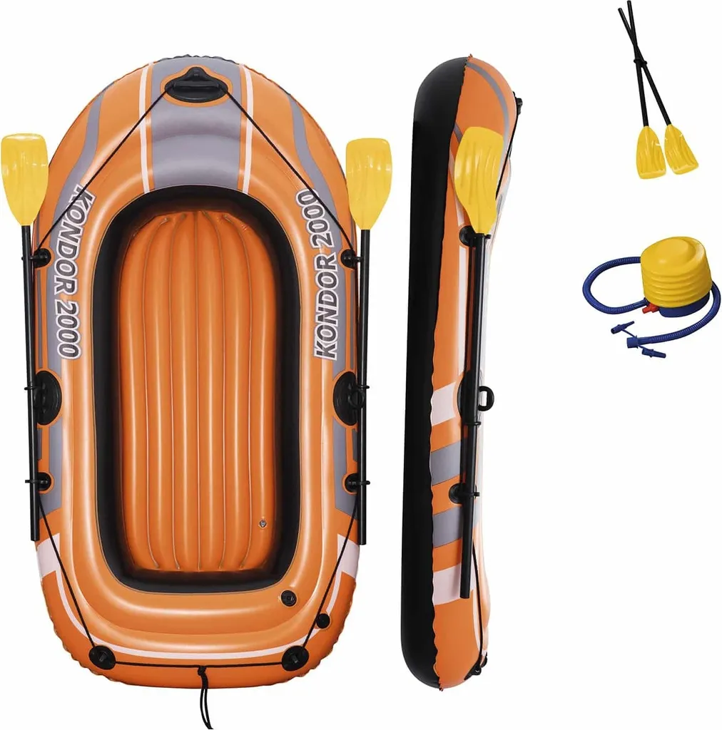 Bateau de plage pour lac et mer Bestway Hydro-Force Raft Set 61062 - 55