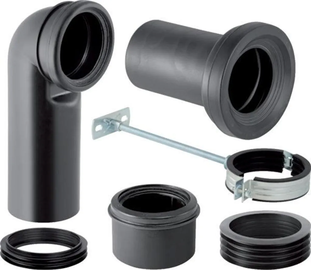 Kit Geberit Monolith 131.082.16.1 Nero: Allacciamento WC a Terra - 1