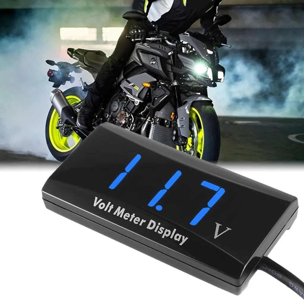 Misuratore di Tensione LED 12V Universale per Auto, Moto e Camper - 3
