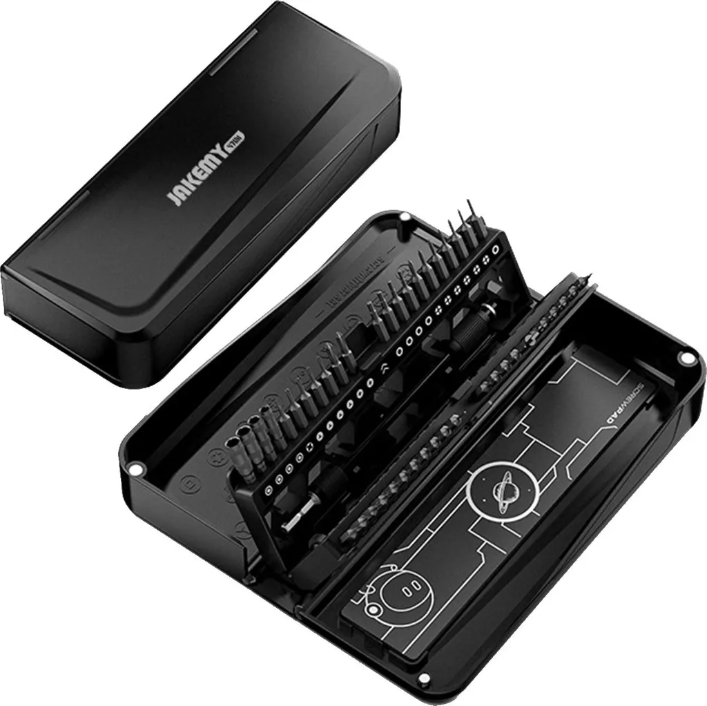 Jeu de 47 embouts de tournevis de précision Jakemy en acier CR-V H4x28mm
