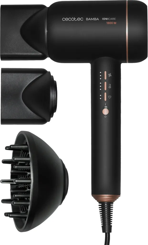 Sèche-cheveux Cecotec IoniCare 6000 RockStar Fire fini les frisottis