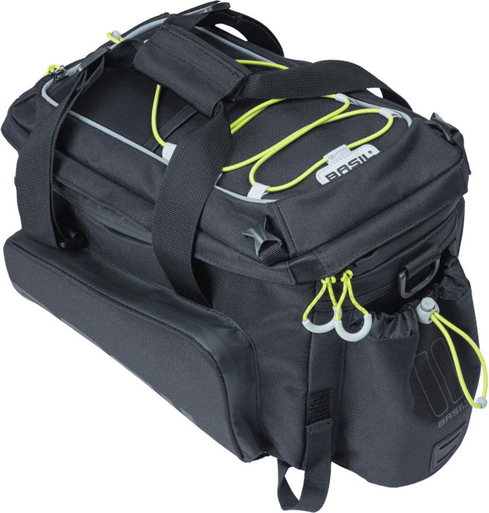 Basil Gepäckträgertasche Miles XL Pro schwarz lime, Produktbild 