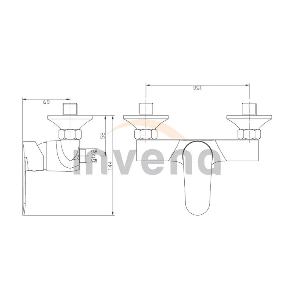 Miscelatore per doccia ESLA (BN-94-001-V) - 2