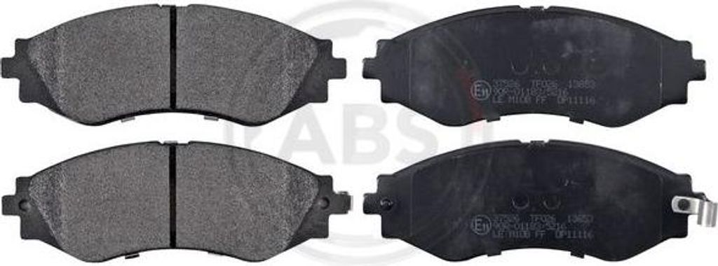A.B.S. 37526 Bremsbelagsatz, Scheibenbremse OE 96405129 kompatibel mit Nubira, Lacetti, Rezzo, Aveo