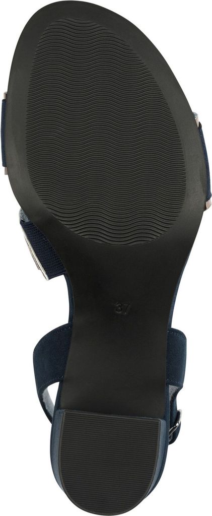 MARCO TOZZI Damen Sandale bequeme und weiche Damensandale Schließe 2-28347-42, Größe:37 EU, Farbe:Blau