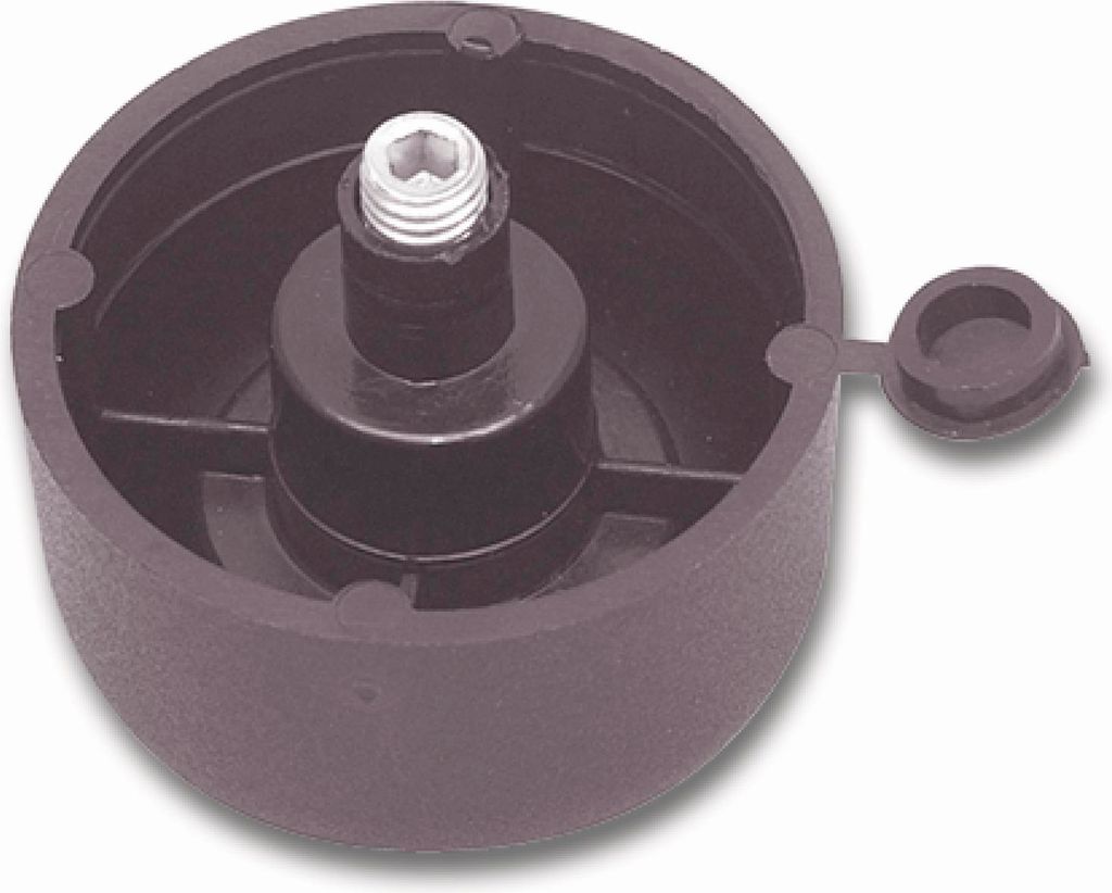 Möbelgleiter Sechskant verstellbar ø 50 mm, Höhe 17 mm, Produktbild 