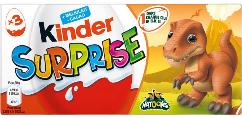 Kinder Surprise Milchschokolade 60g – Schokoladenei mit Produktbild 
