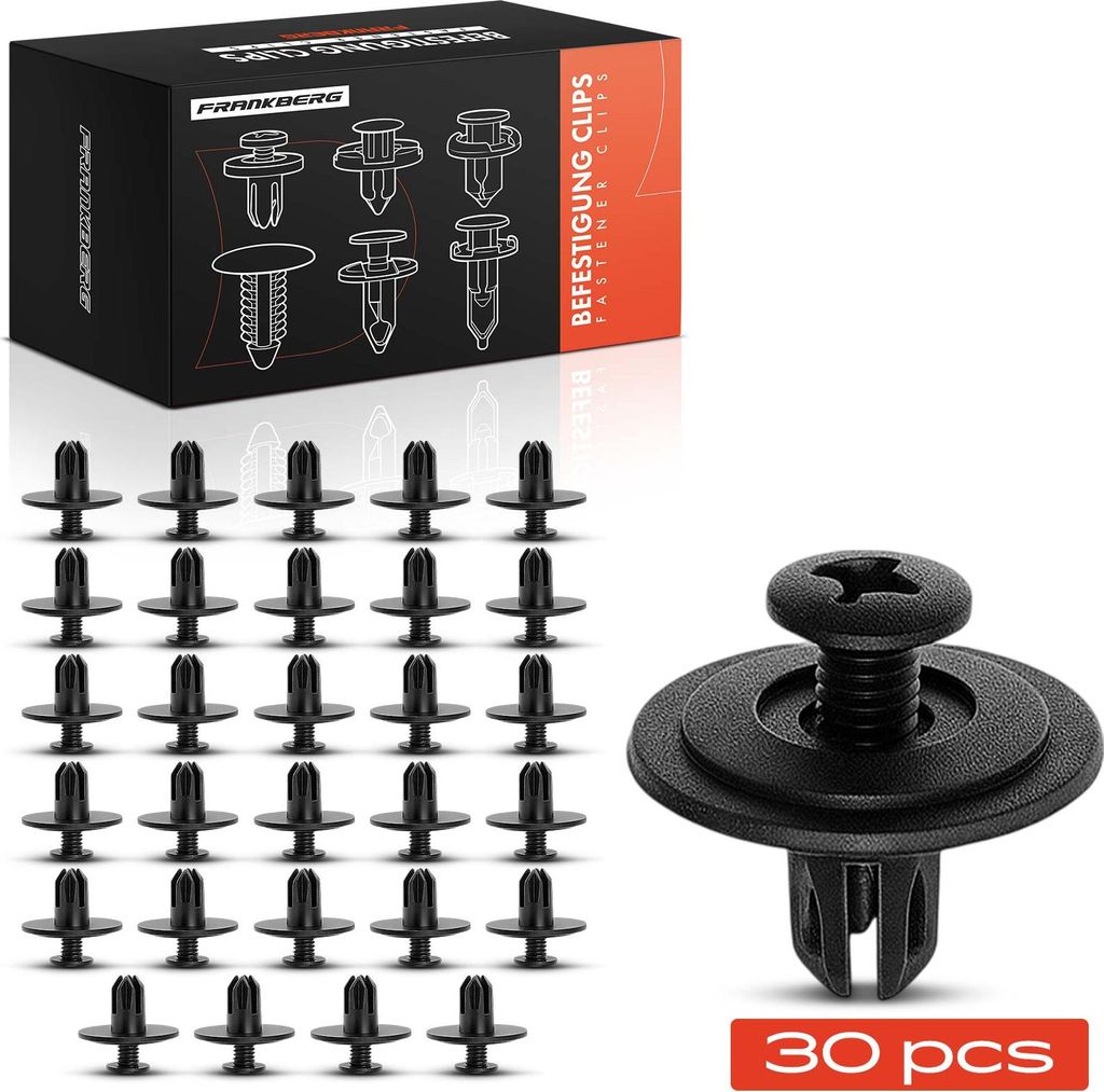 Frankberg 30x Befestigungsclips Schweller für Honda Civic V Hatchback Coupe Aerodeck Fastback