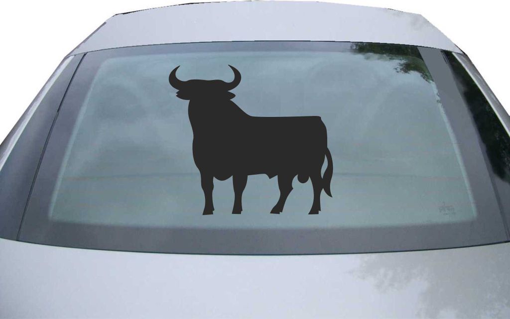 Indigos UG - Aufkleber Heckscheibe & Motorklappe DE2468 - schwarz - 600x549 mm - Spanien - Auto Scheiben Fenster Heckklappe Tuning Racing JDM - Die...