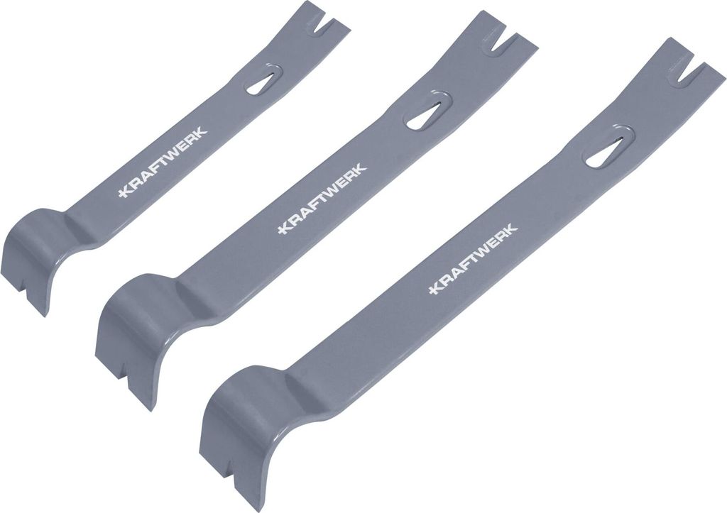 Kraftwerk Satz mit 3 Brechstangen Kohlenstoffstahl 30, 38, 45 cm