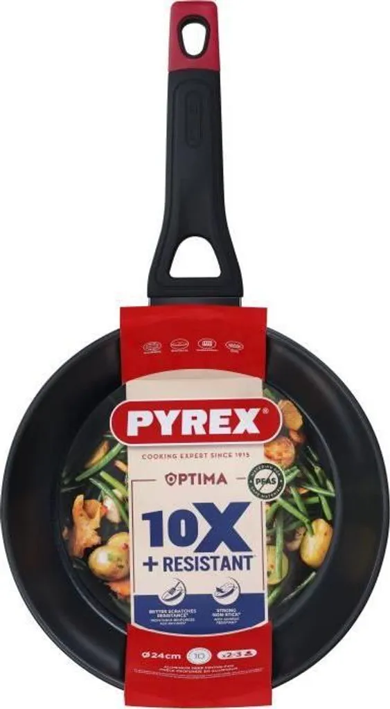 Padella Pyrex Optima+ 26cm Alluminio Forgiato Antiaderente Induzione