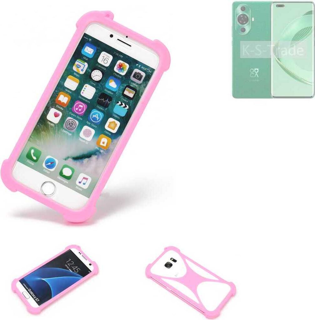 K-S-Trade Handy Hülle kompatibel mit Huawei nova 11 Ultra Schutz Hülle Bumper Silikon Schutz Hülle Cover Case Silikoncase Silikonbumper TPU