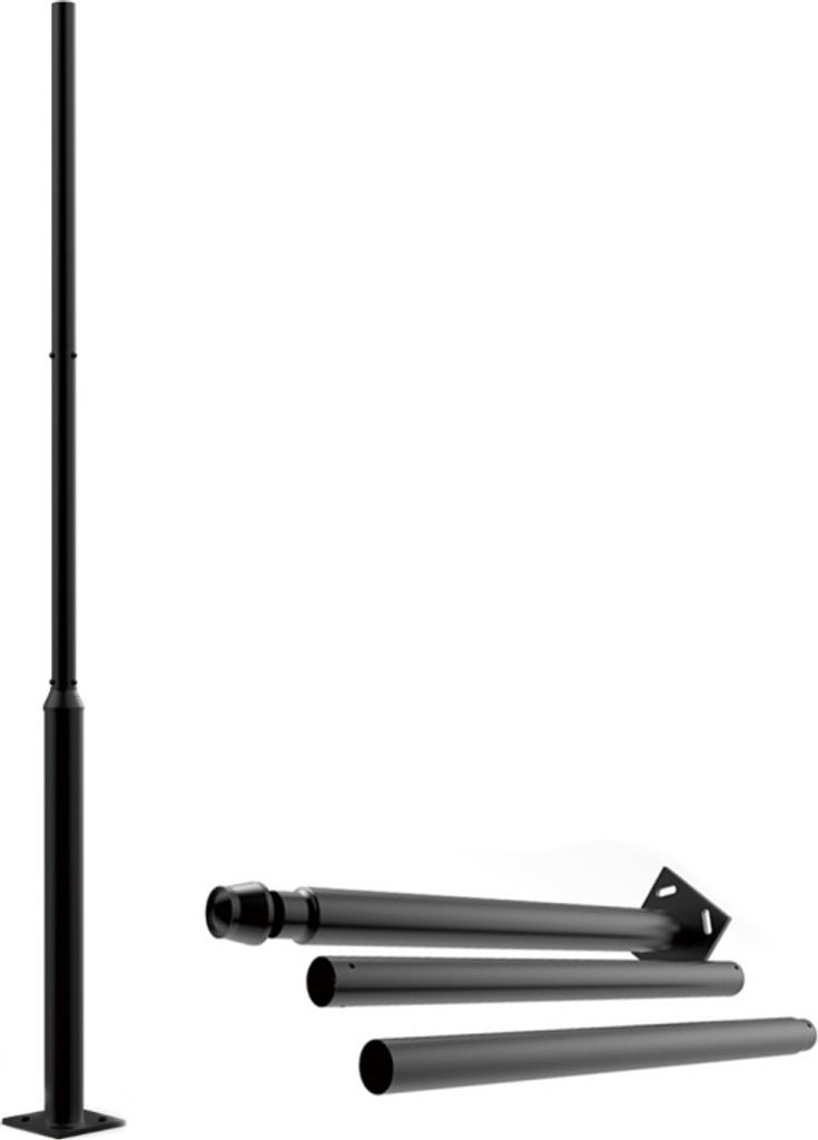 Klappbarer Solarlampenständer, 3 Meter