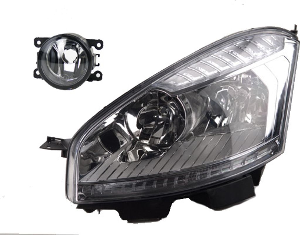 Scheinwerfer passend für Citroen C4 Picasso 10-13 H7 H1 Li. + Nebelsche. 00006208V1 6208V1 8200074008 6202E1 00006202E1 6710027 0000620 Johns