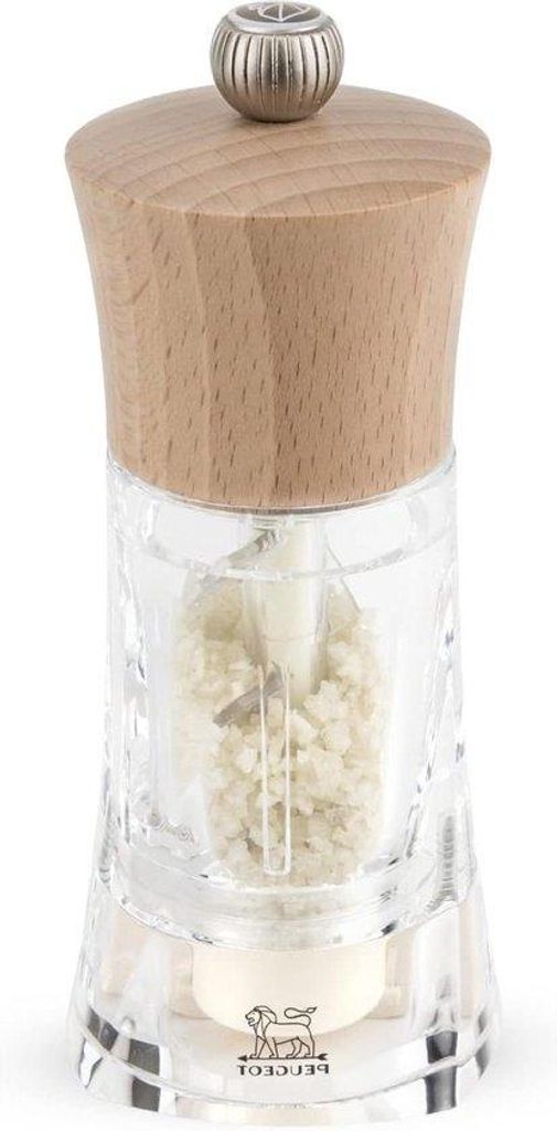Handmühle für Natursalz - keramische Mühle - 14 cm - Holz/Acryl