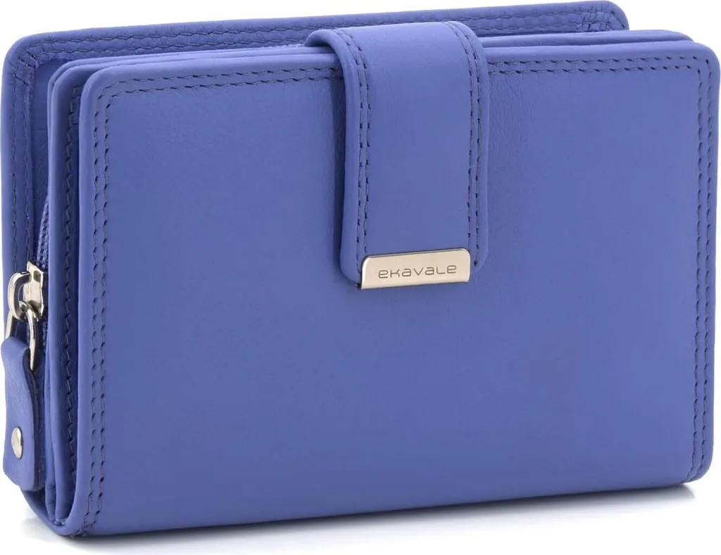 Portafoglio Elegante Donna Viola RFID | Vera Pelle di Qualità