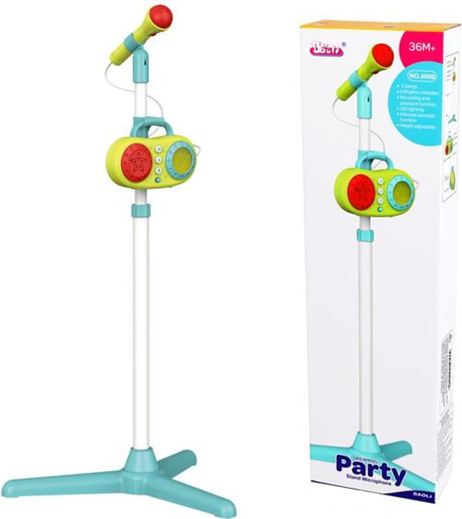 Kinder-Mikrofon | Ständermikrofon | LED Licht | Produktbild 