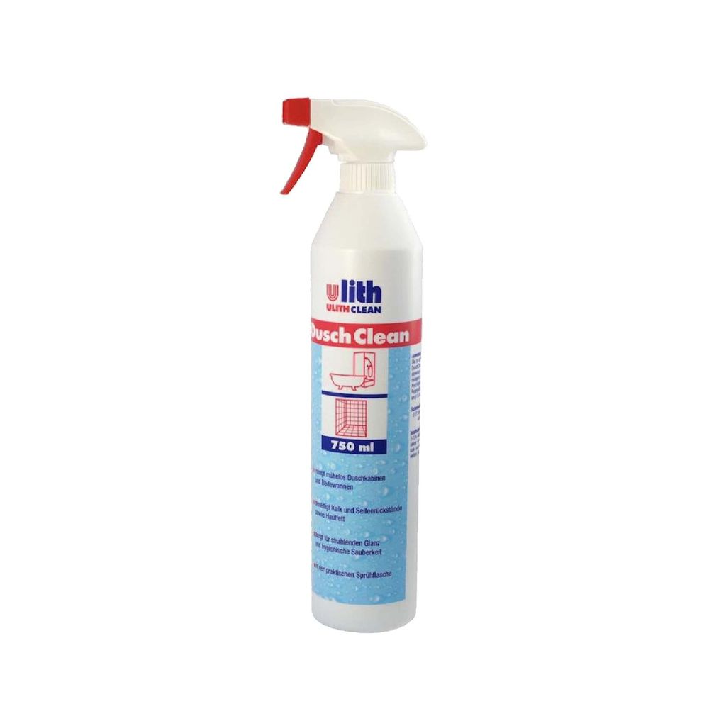 Ulith DuschClean 750 ml Sanitär Bad Sprühreiniger Hygiene Hochglanz Gegen Kalk
