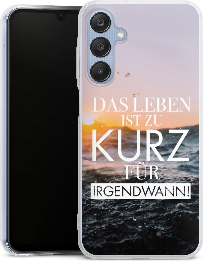 DeinDesign Handyhülle für Samsung Galaxy A25 5G Silikon Hülle Case Smartphone Schutzhülle Meer Statement Spruch