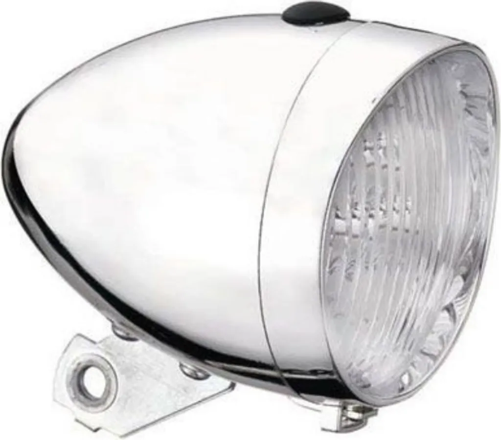 Faro LED. incl. batteria argento 3 LED (confezione da officina)