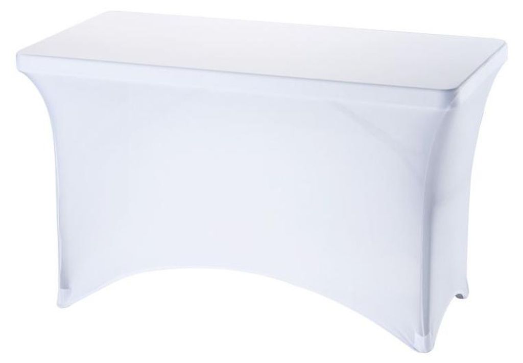 Stretchhusse für Buffettische von ca. 1220x610x740 mm (BxTxH mm, weiß