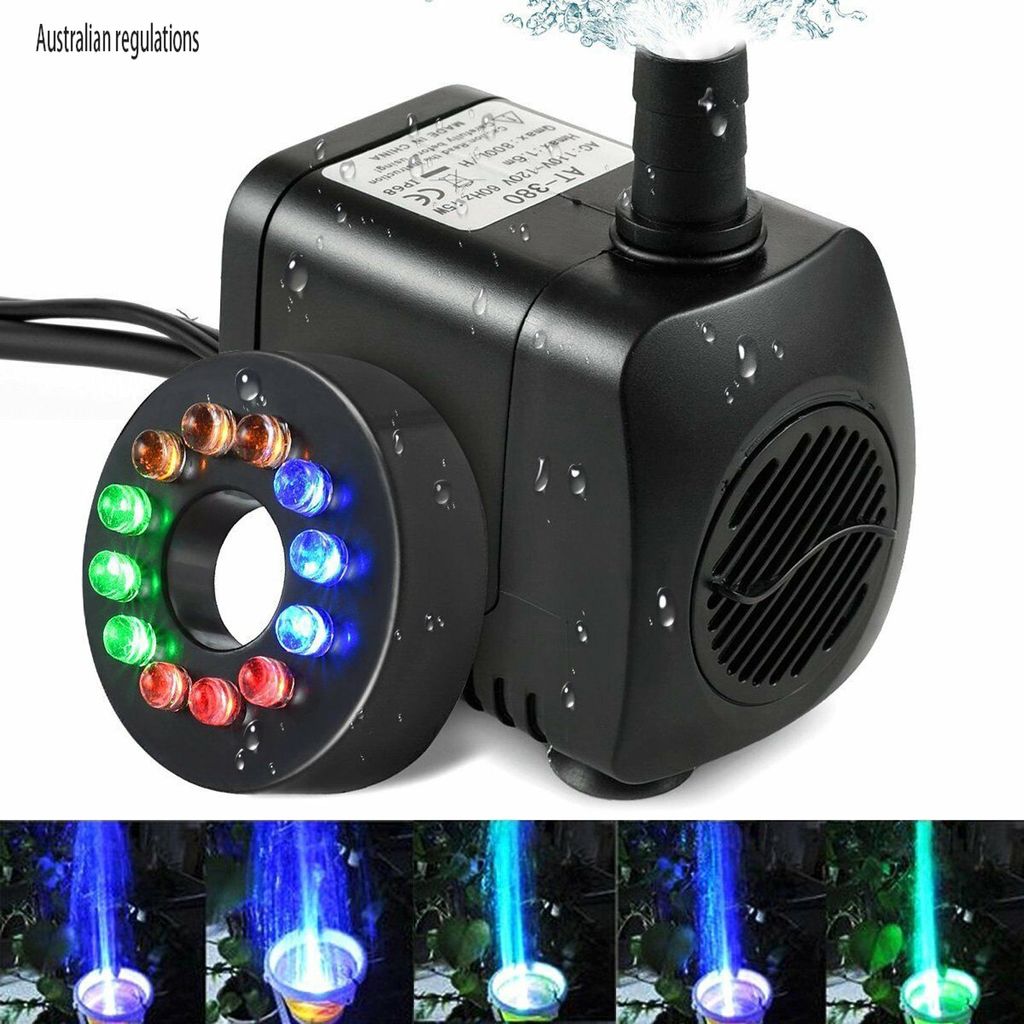 12LED Elektrische Springbrunnen-Wasserpumpe