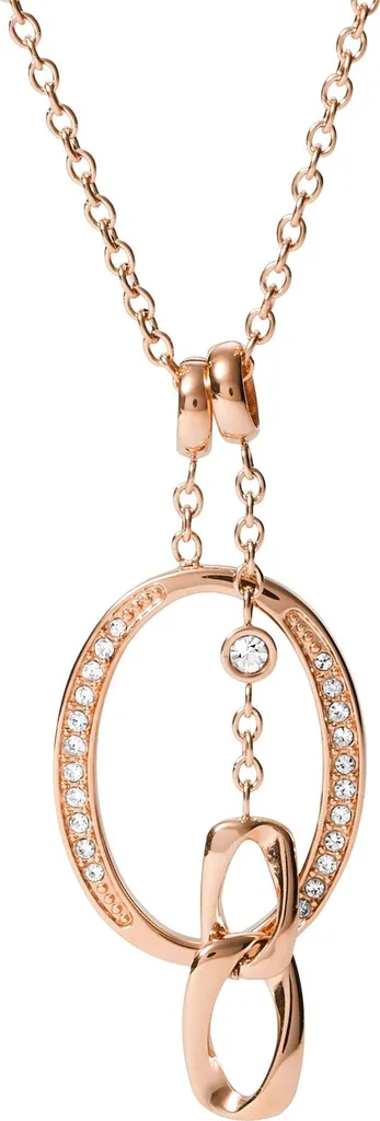 Collier Femme Fossil Acier Inoxydable Rose Gold Classics JF03350791