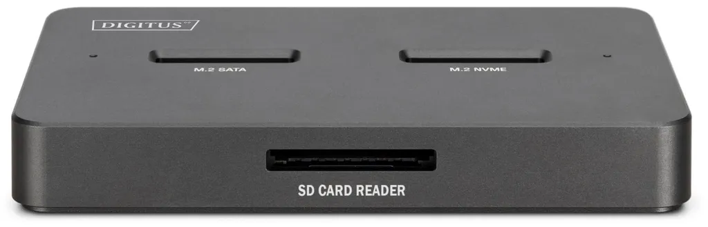 Station d'accueil SSD M.2 NVMe et SATA Digitus avec lecteur carte SD