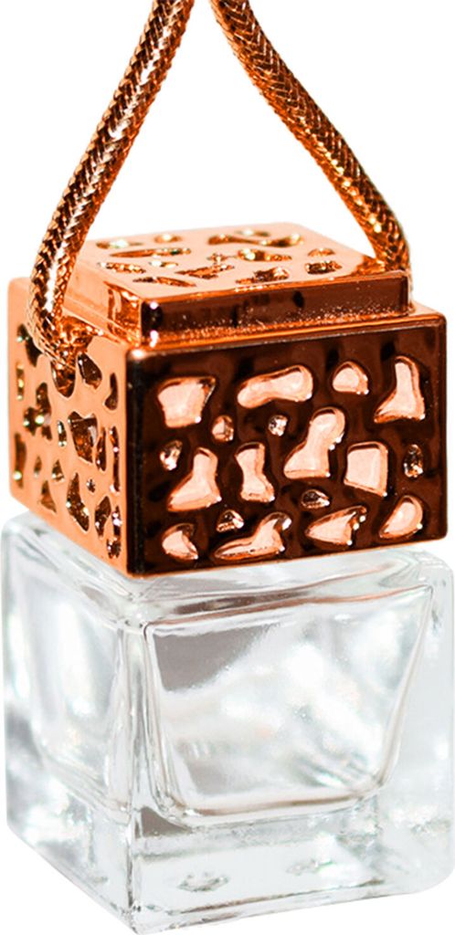 Perfume Bottle Portable Multifunctional Glass Essential Oils Diffuser Ornament For Travel-Roségold