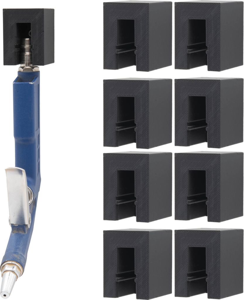 8x Wandhalter für Druckluft Zubehör Pneumatik Kupplung Geräte Halter Wandhalterung