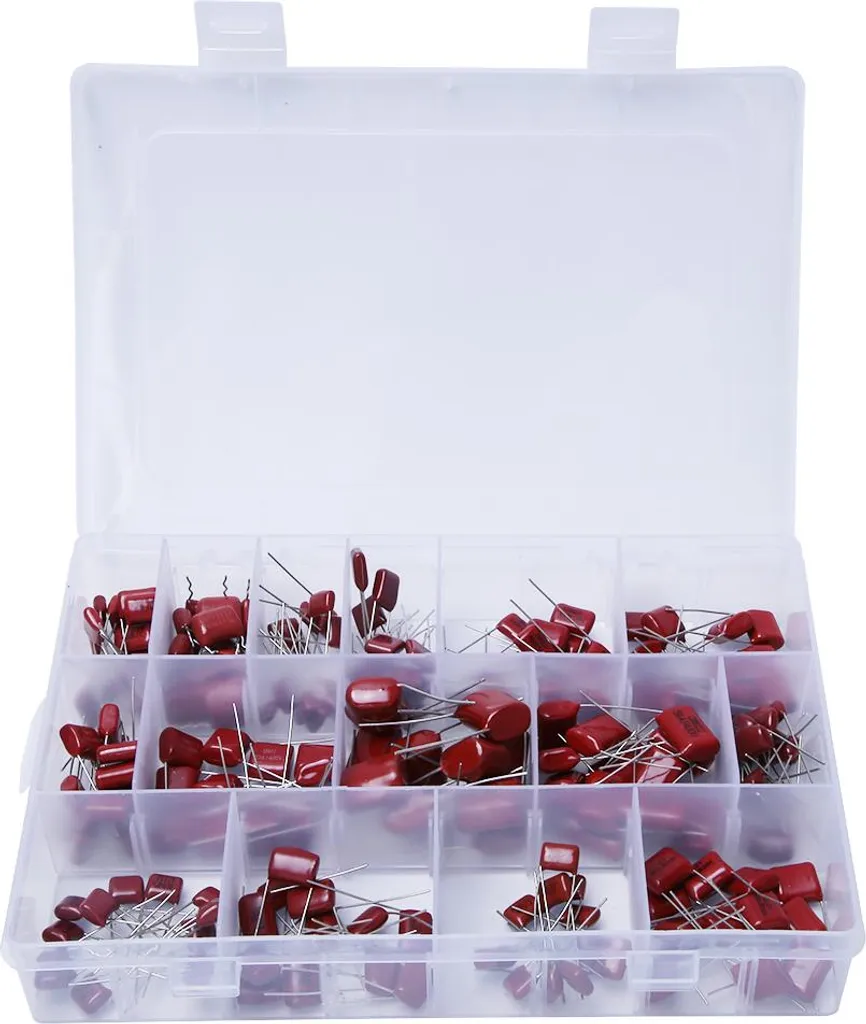 Lot de 180 condensateurs CBB à film polypropylène 10nF à 68nF 630V