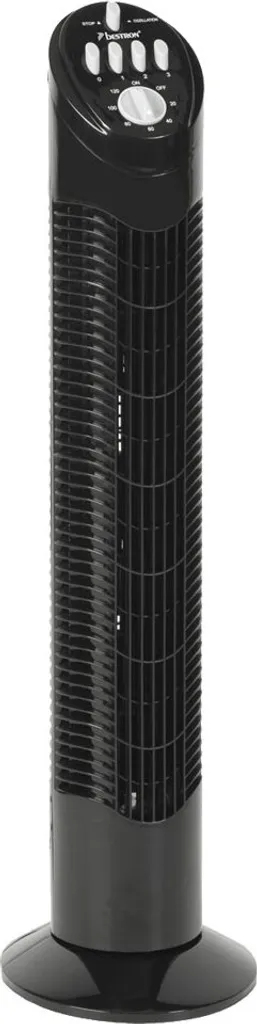 Ventilateur de tour Bestron silencieux noir 35W avec socle stable 75cm