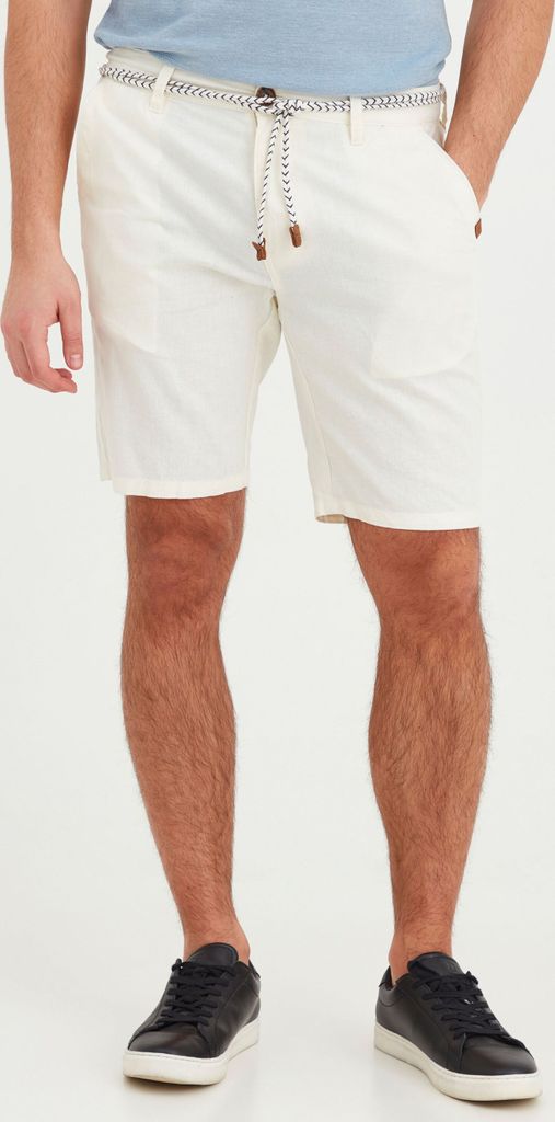 BLEND BHMennok Herren Leinenshorts kurze Leinenhose Bermuda mit Gürtel Regular fit