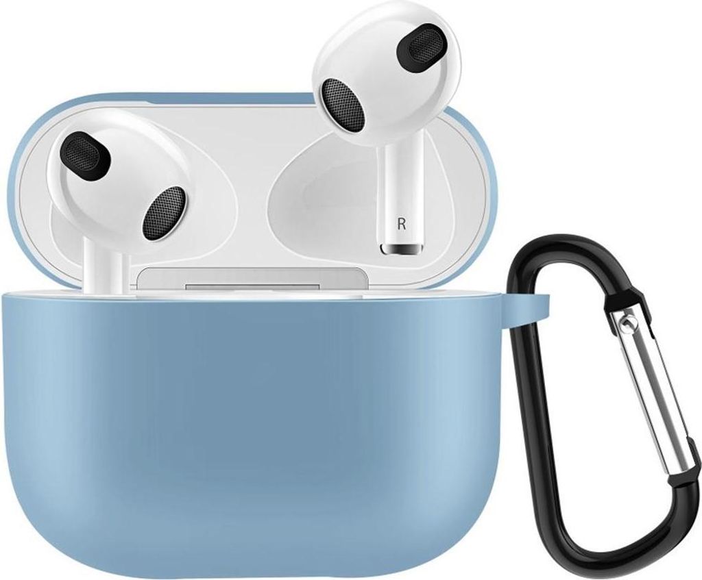 Hülle für Apple AirPods 3 Silikon Case Cover Etui Bumper Tasche Schutzhülle