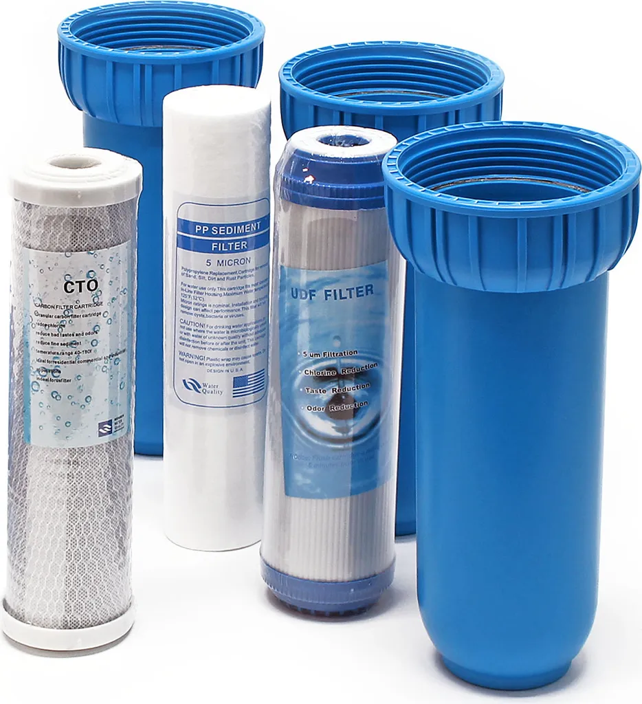 Filtre à Eau 3 Étapes à Haut Débit 360 l/h et Filtration Sédiments