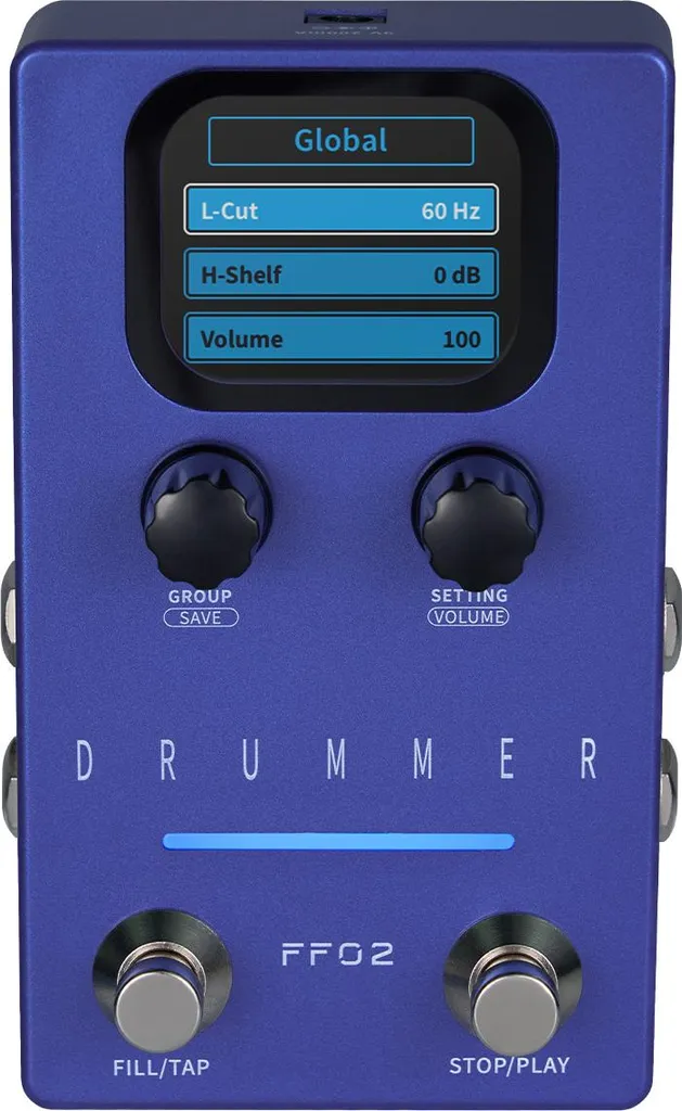 Pédale boîte à rythmes guitare Luocute à slots rythmiques éditables