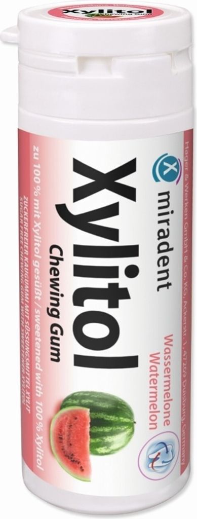Miradent Gomma da masticare allo Xilitolo Anguria 30 pz Immagine del prodotto 