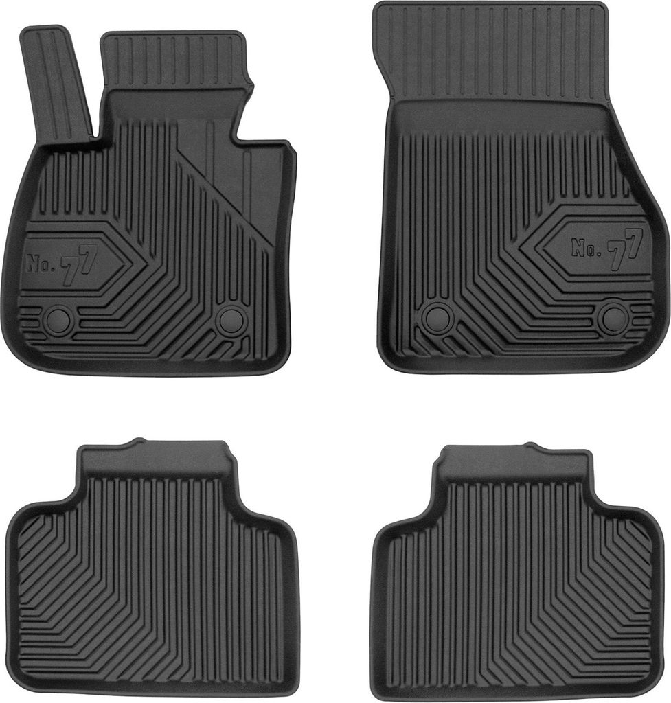 Fußmatten Gummimatten für Mini Countryman II F60 2016-2023 TPE Schwarz 4 tlg