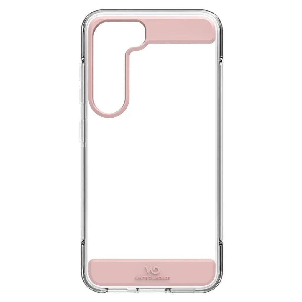 Protection arrière Samsung S23 avec coussins d'air coloris Rose Gold