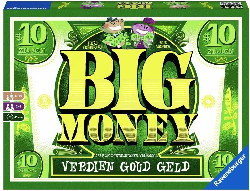 Jeu de société familial Big Money idéal pour apprendre à gérer son argent