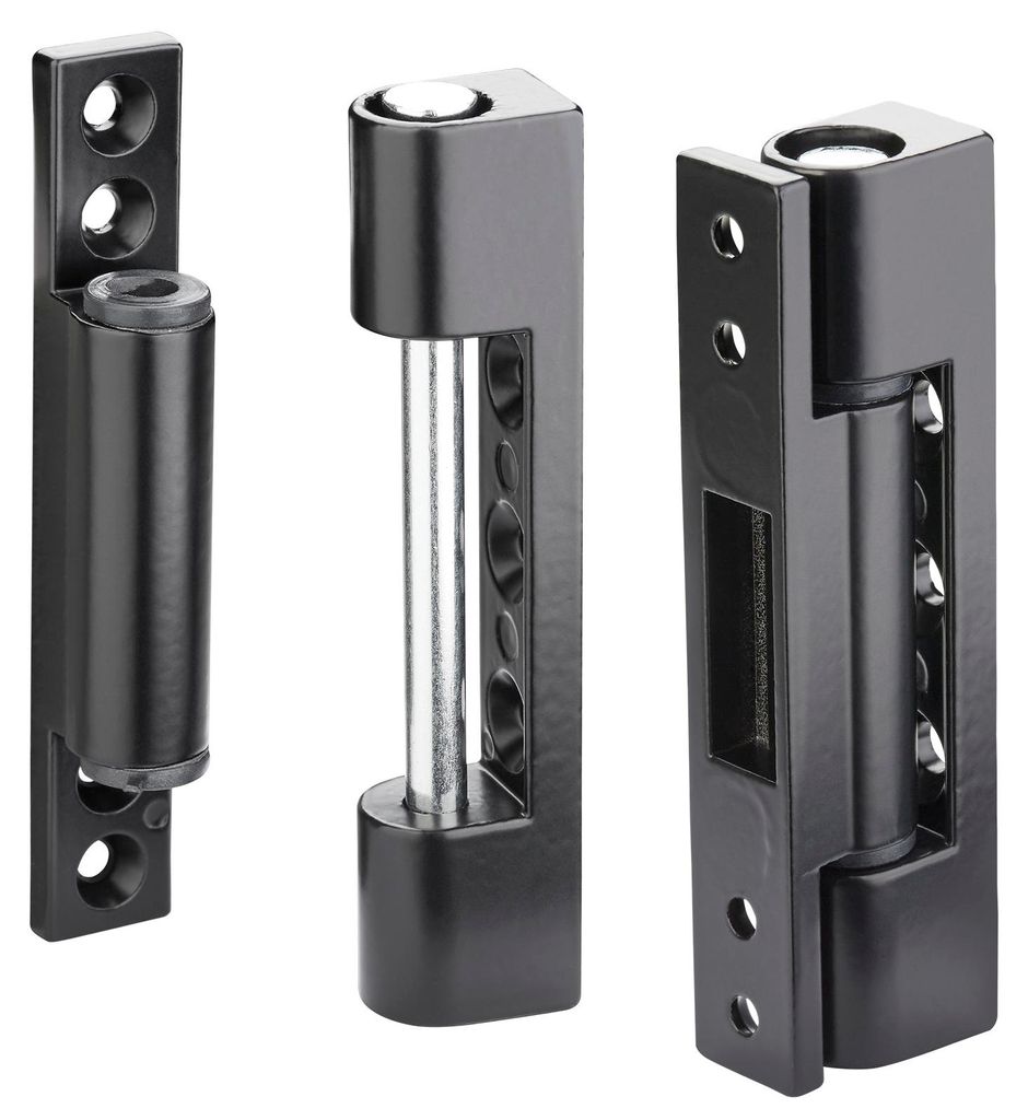 SOTECH Fensterband 95 mm Aluminium schwarz – Aufschraubband, Reparaturband & Renovierband (2 Stück)