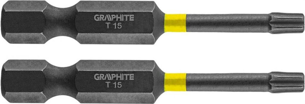GRAPHITE Rázové bity TX15 x 50 mm, 2 ks. Obrázek produktu 